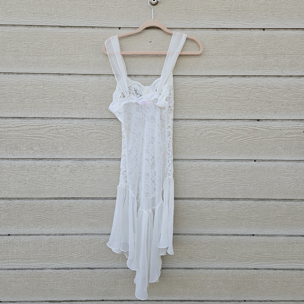 vintage Amelia's white lace bridal nightie SEE MEASUREMENTS - Picture 2 of 7